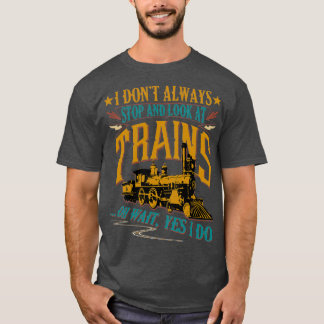 funny train design locomotive graphic T-Shirt
