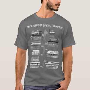 Funny Train Railway Locomotive Steam Model T-Shirt