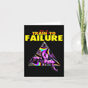 Funny Train To Failure Weightlifting Bodybuilding Card