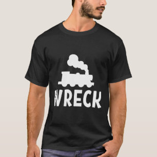 Funny Train Wreck . Sarcastic Joke Tee