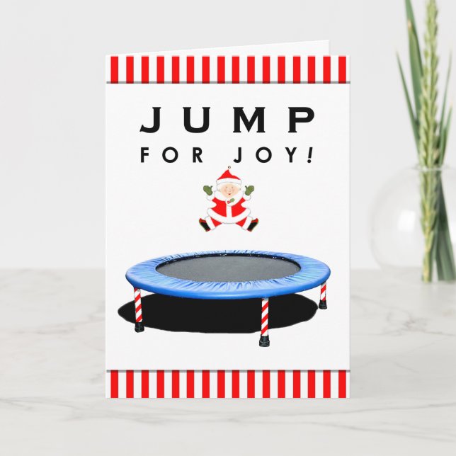 funny trampoline Christmas cards (Front)