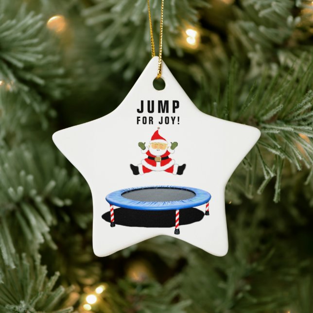 Funny Trampoline Christmas Ceramic Tree Decoration (Tree)