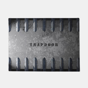 Funny trapdoor doormat
