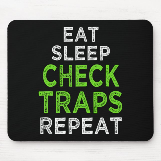 Funny Trapping Furbearer Hunting  Mouse Mat (Front)