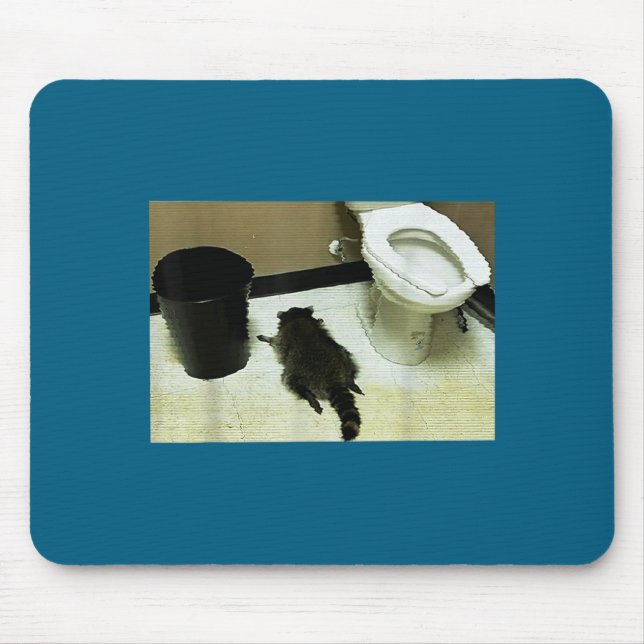 Funny Trashed Panda Drunk Racoon  Mouse Mat (Front)