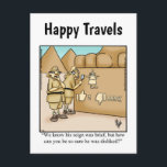 Funny Travel Humour Postcard<br><div class="desc">Enjoy spreading the laughter with family and friends with this hilarious travel humour postcard by artist Bill Abbott. Wonderfully funny and slightly sarcastic cartoon characters in hilarious situations and settings that’s sure to bring a smile to anyone’s face. Great fun for the wonderfully funny, slightly sarcastic character you know! Bill...</div>