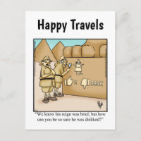 Funny Travel Humour Postcard