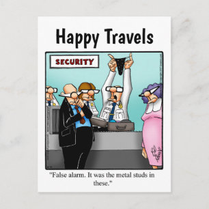 Funny Travel Humour Postcard
