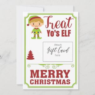 Funny Treat YoursELF Christmas Gift Voucher Holder