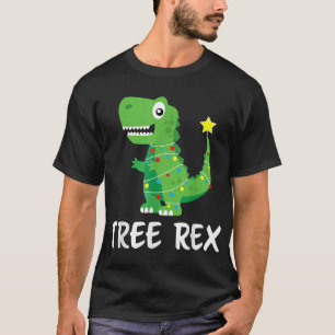 Funny Tree Rex Christmas XMES Pajamas Boys Dinosau T-Shirt