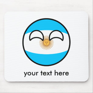 Funny Trending Geeky Argentina Countryball Mouse Mat