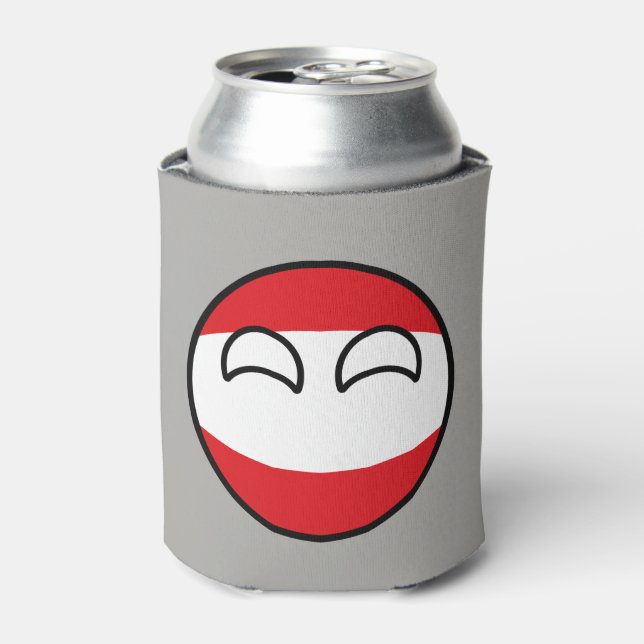 Funny Trending Geeky Austria Countryball Can Cooler (Can Front)
