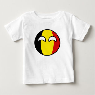 Funny Trending Geeky Belgium Countryball Baby T-Shirt