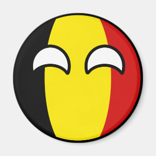 Funny Trending Geeky Belgium Countryball Magnet