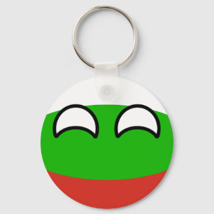 Funny Trending Geeky Bulgaria Countryball Key Ring