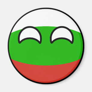 Funny Trending Geeky Bulgaria Countryball Magnet