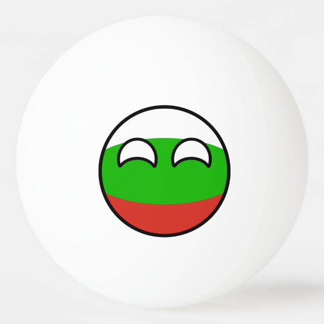 Funny Trending Geeky Bulgaria Countryball Ping Pong Ball (Front)