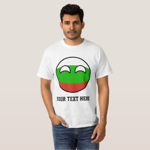Funny Trending Geeky Bulgaria Countryball T-Shirt