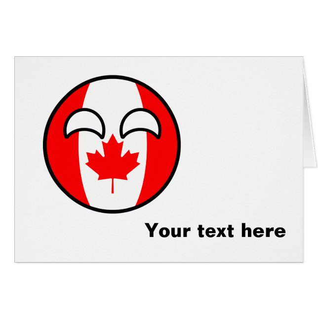 Funny Trending Geeky Canada Countryball (Front Horizontal)