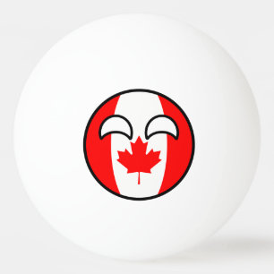 Funny Trending Geeky Canada Countryball Ping Pong Ball