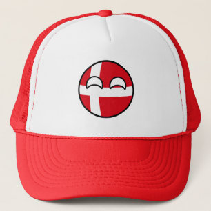 Funny Trending Geeky Denmark Countryball Trucker Hat