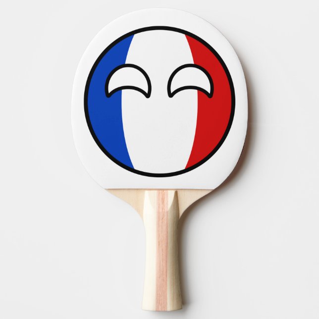 Funny Trending Geeky France Countryball Ping Pong Paddle (Front)