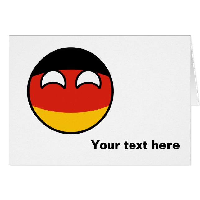 Funny Trending Geeky Germany Countryball (Front Horizontal)