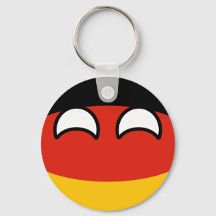 Funny Trending Geeky Germany Countryball Key Ring