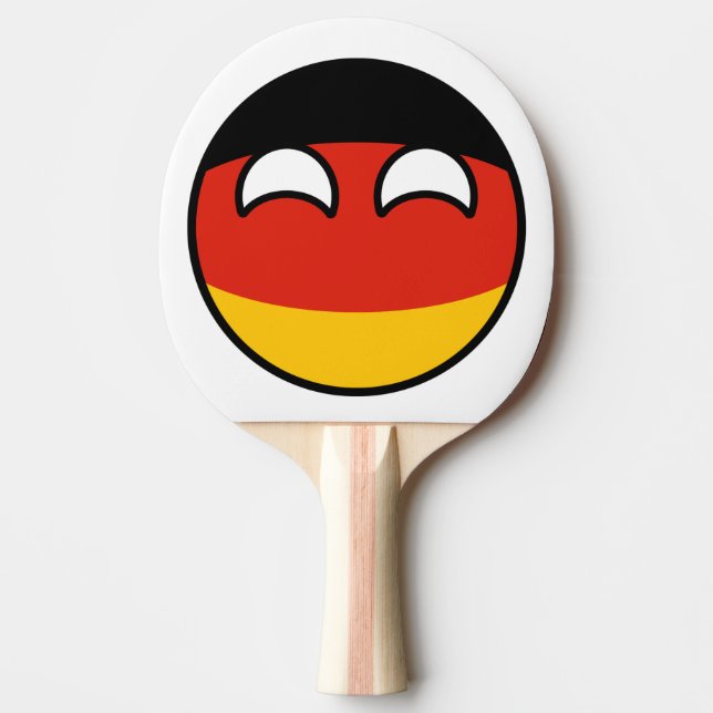 Funny Trending Geeky Germany Countryball Ping Pong Paddle (Front)