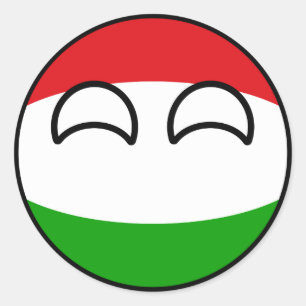 Funny Trending Geeky Hungary Countryball Classic Round Sticker