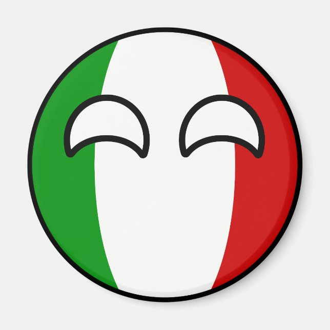 Funny Trending Geeky Italy Countryball Magnet (Front)