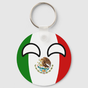 Funny Trending Geeky Mexico Countryball Key Ring