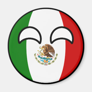 Funny Trending Geeky Mexico Countryball Magnet