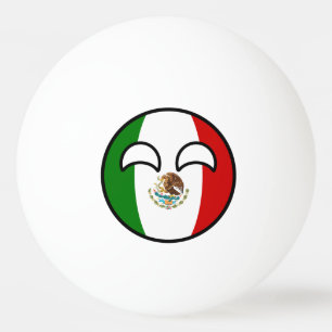 Funny Trending Geeky Mexico Countryball Ping Pong Ball