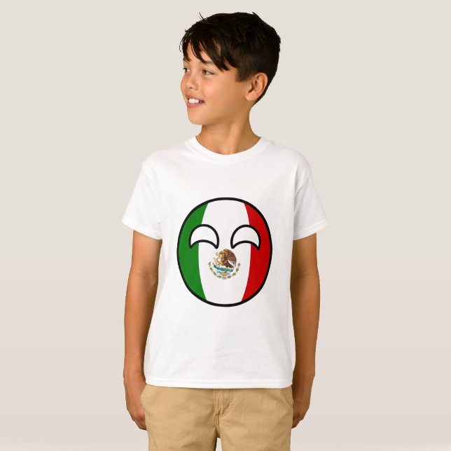 Funny Trending Geeky Mexico Countryball T-Shirt (Front Full)
