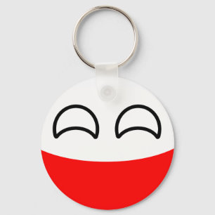 Funny Trending Geeky Poland Countryball Key Ring