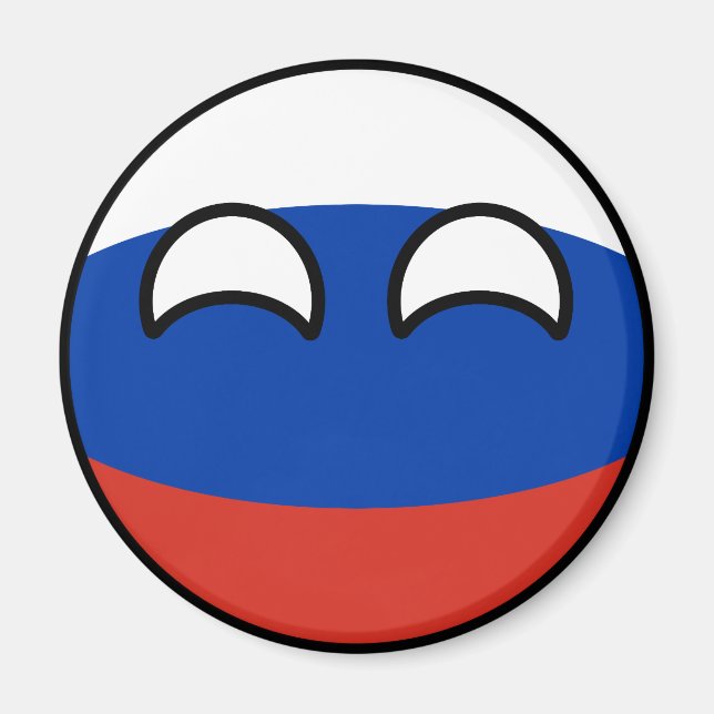 Funny Trending Geeky Russia Countryball Magnet (Front)