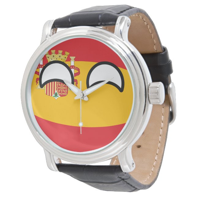 Funny Trending Geeky Spain Countryball Watch (Angled)