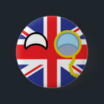Funny Trending Geeky United Kingdom Countryball 6 Cm Round Badge<br><div class="desc">United Kingdom countryball. Visit my store for more products.</div>