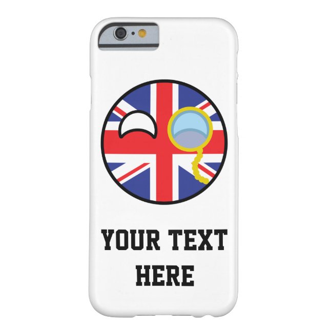 Funny Trending Geeky United Kingdom Countryball Case-Mate iPhone Case (Back)
