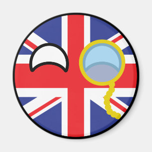 Funny Trending Geeky United Kingdom Countryball Magnet