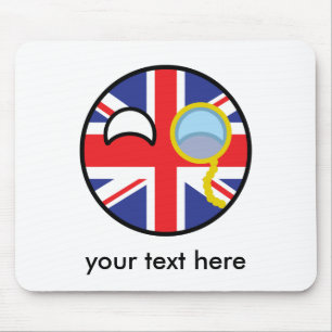 Funny Trending Geeky United Kingdom Countryball Mouse Mat