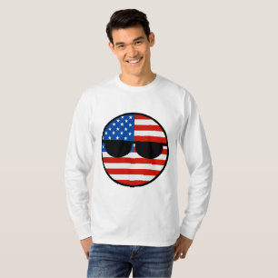 Funny Trending Geeky USA Countryball T-Shirt