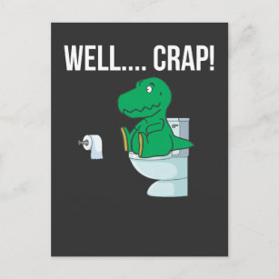 Funny Trex Arms Small Dinosaur Humour Postcard