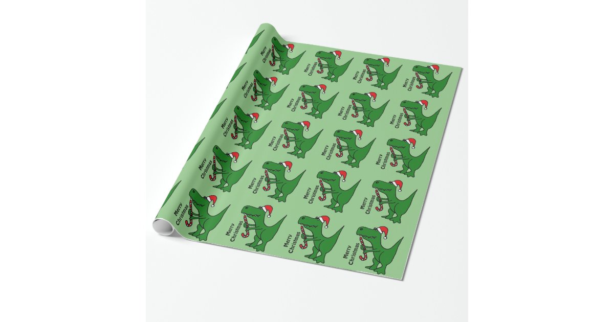 funny trex dinosaur christmas gift wrap zazzle co uk funny trex dinosaur christmas gift wrap zazzle co uk