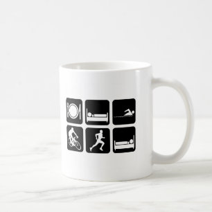Funny triathlon coffee mug
