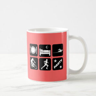 Funny triathlon coffee mug
