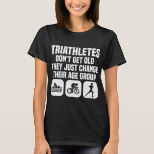 Funny Triathlon Design Men Women Triathletes Swim T-Shirt