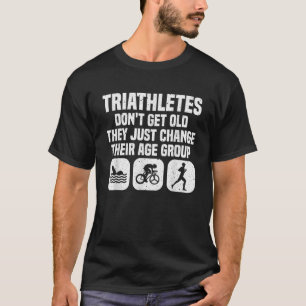 Funny Triathlon Design Men Women Triathletes Swim T-Shirt