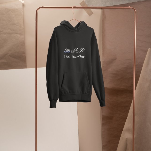 Funny triathlon quote pun hoodie (Creator Uploaded)